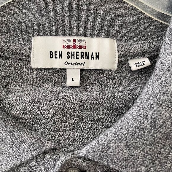 Ben Sherman Northern Soul Badge Pique Polo Shirt - Size Large - Picture 5 of 7